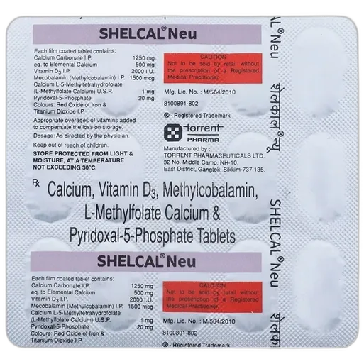 shelcal neu tablet 15's